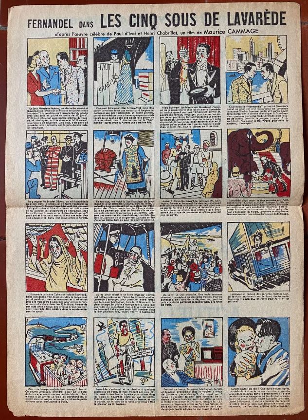 ドキュメントポスター LES CINQ SOUS DE LAVAREDE モーリス・カマージュ・フェルナンデル 1939