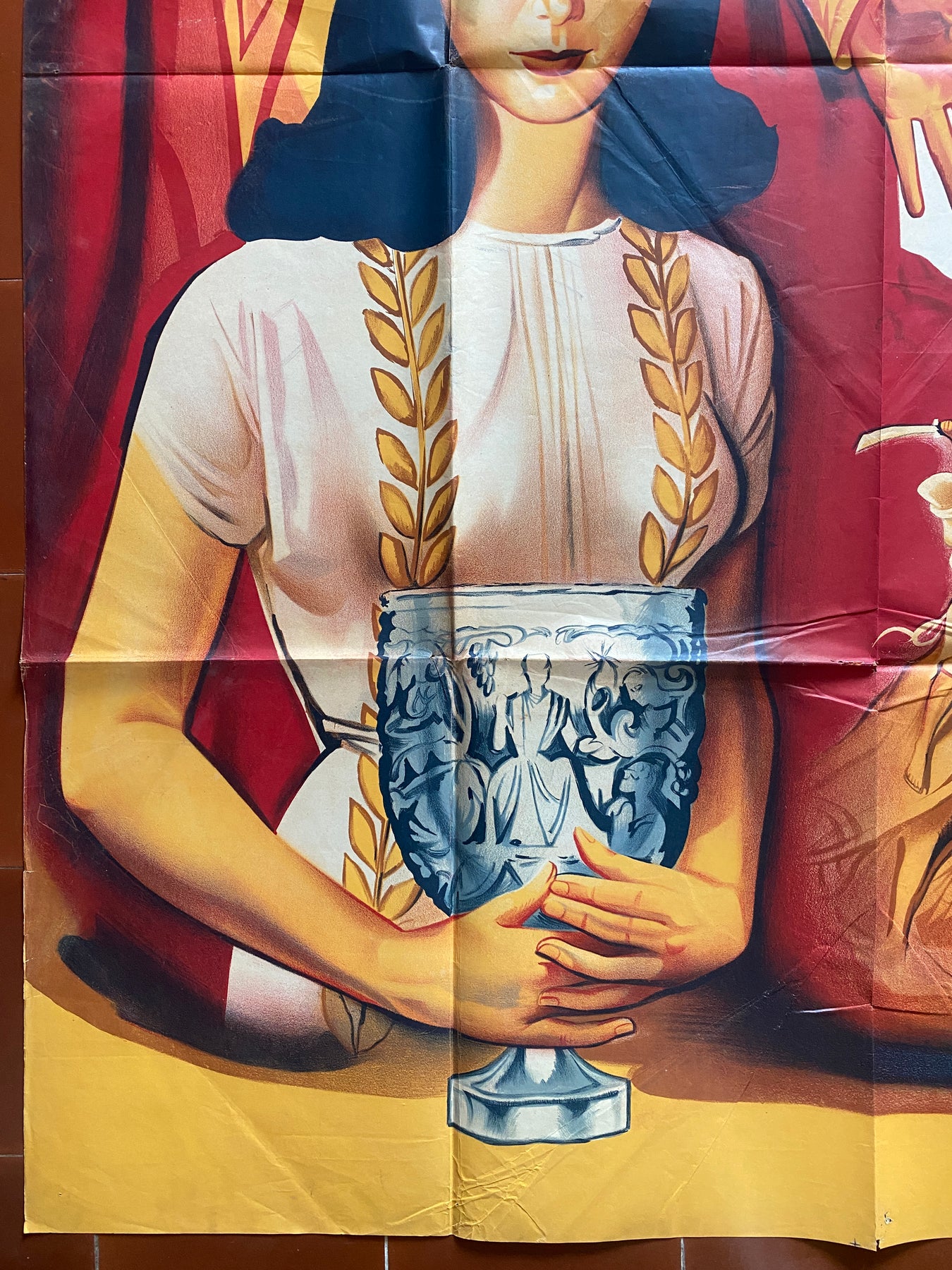 ポスター THE SILVER CHALICE 銀の聖杯 ヴァージニア・メイヨー ピア・アンジェリ 120x160cm 1954年