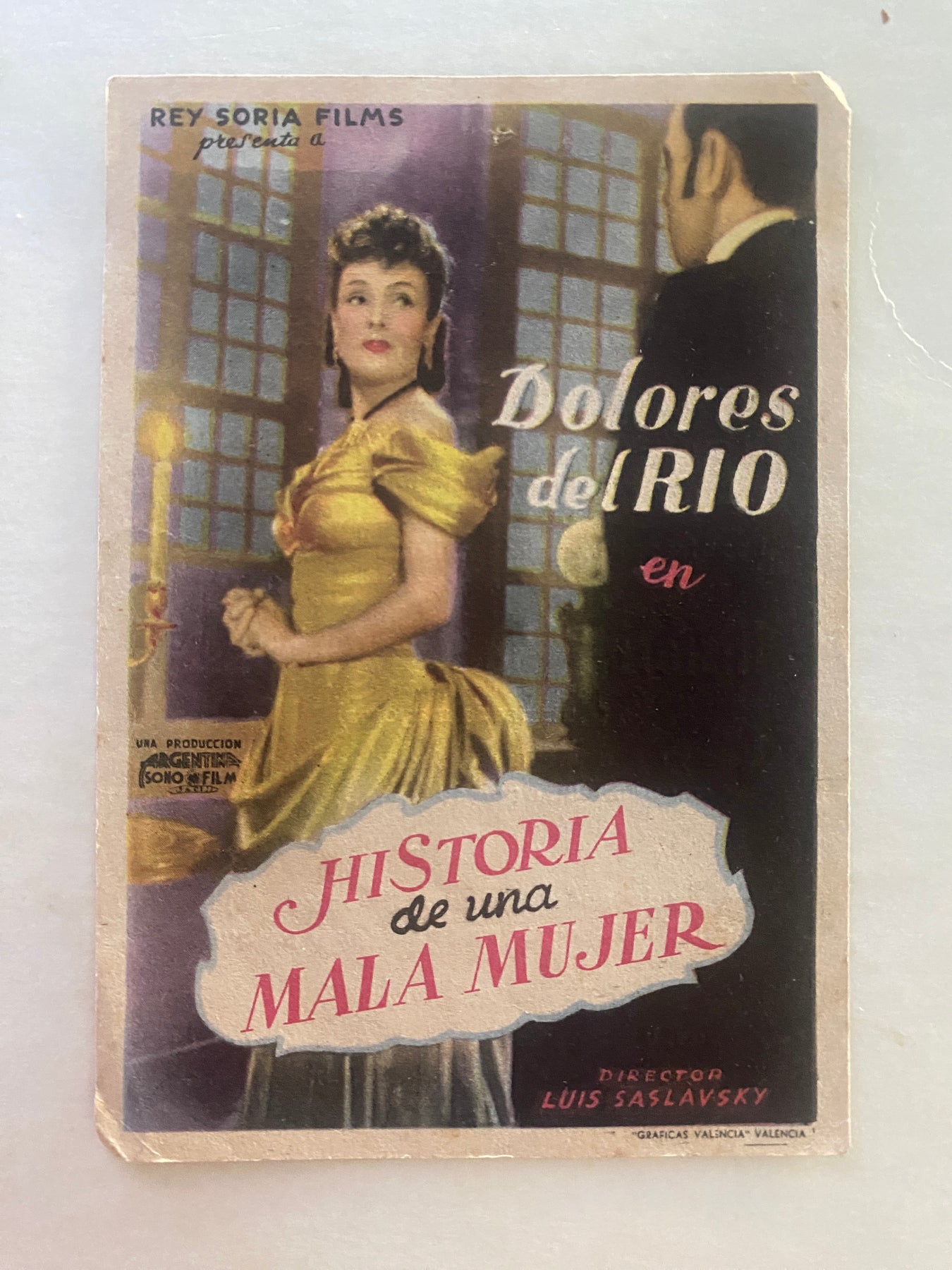 Programme Espagnol HISTORIA DE UNA MALA MUJER Dolores Del Rio