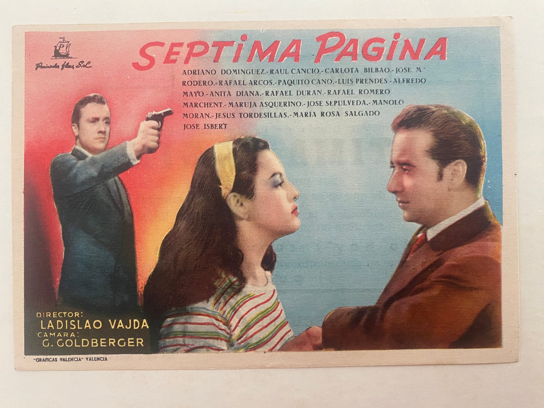 Programme Espagnol SEPTIMA PAGINA Ladislao Vajda ADRIANO DOMINGUEZ