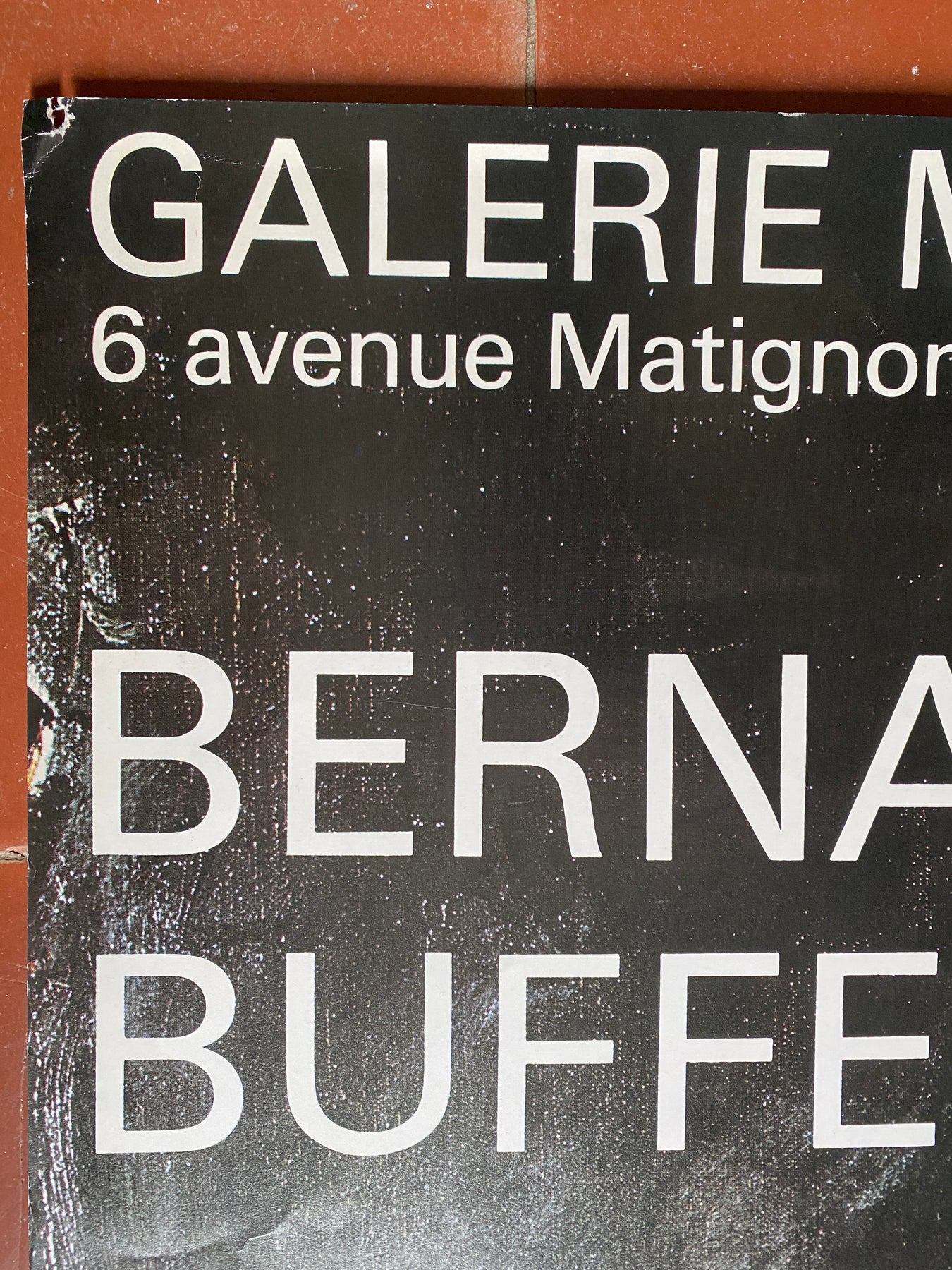 BERNARD BUFFET Exhibition Poster Maurice Garnier Gallery 58x78cm 1977