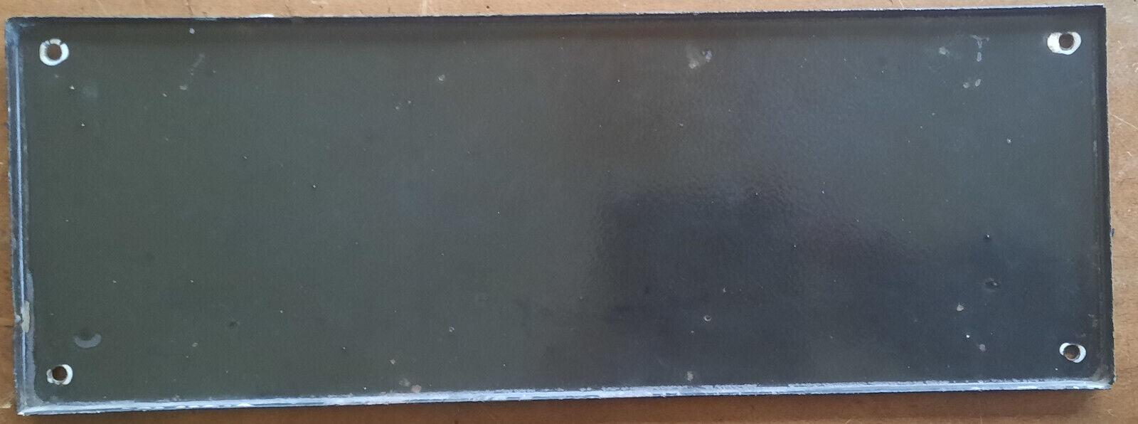 Old CHICOREE WILLIOT enameled plate bar kitchen restaurant 11x40cm